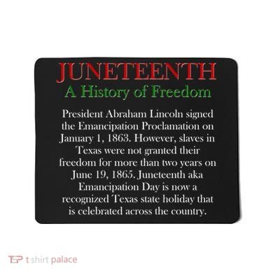 Juneteenth A History of Freedom Mousepad