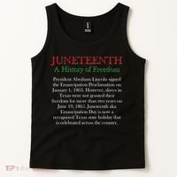 Juneteenth A History of Freedom Tank Top thumb 2