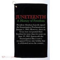 Juneteenth A History of Freedom Golf Towel thumb 0