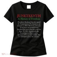 Juneteenth A History of Freedom Women's T-Shirt thumb 0