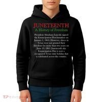 Juneteenth A History of Freedom Kids Hoodie thumb 4