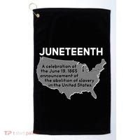 Juneteenth African American Black US History Golf Towel thumb 0