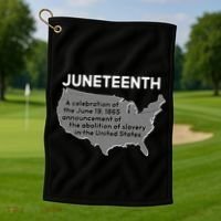Juneteenth African American Black US History Golf Towel thumb 1