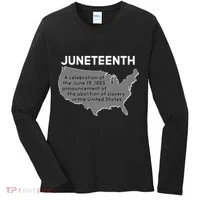 Juneteenth African American Black US History Women's Long Sleeve Shirt thumb 0