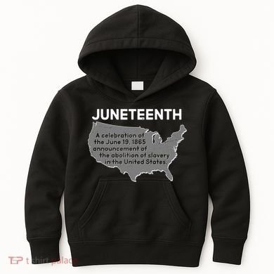 Juneteenth African American Black US History Kids Hoodie
