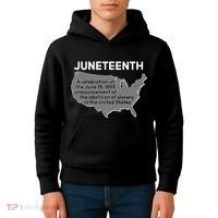 Juneteenth African American Black US History Kids Hoodie thumb 4