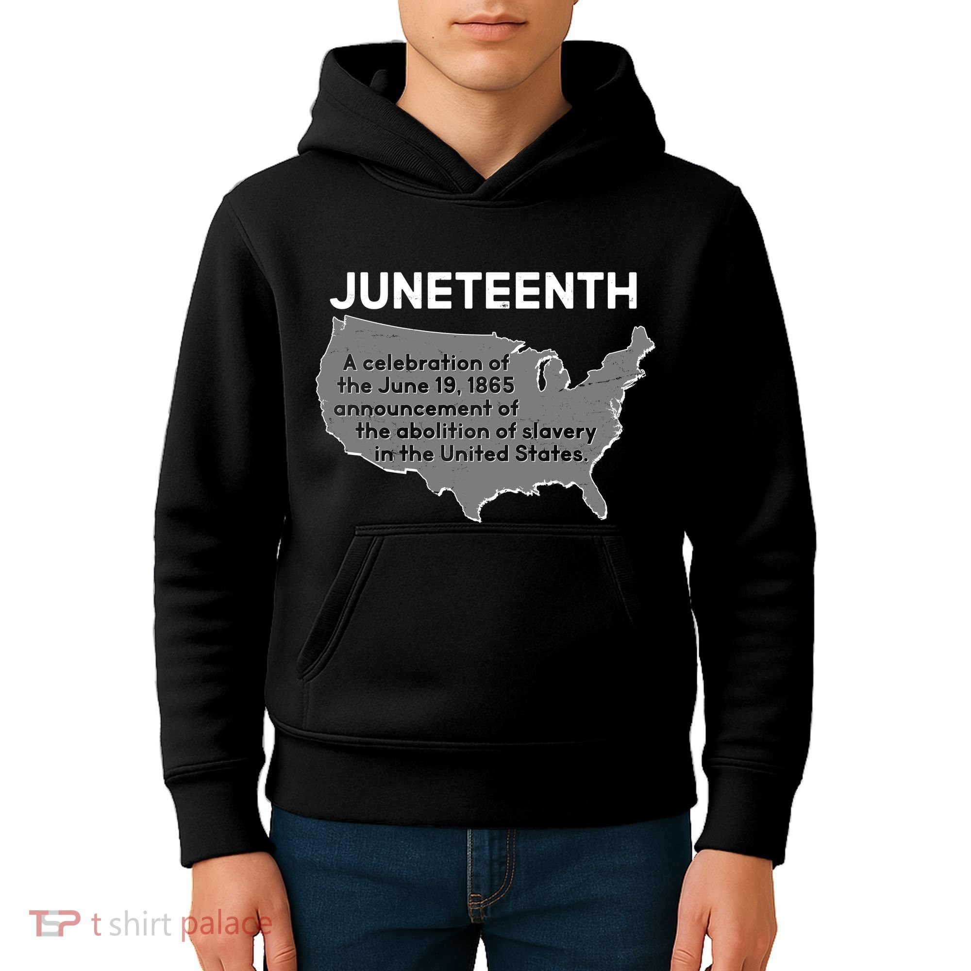 Juneteenth African American Black US History Kids Hoodie