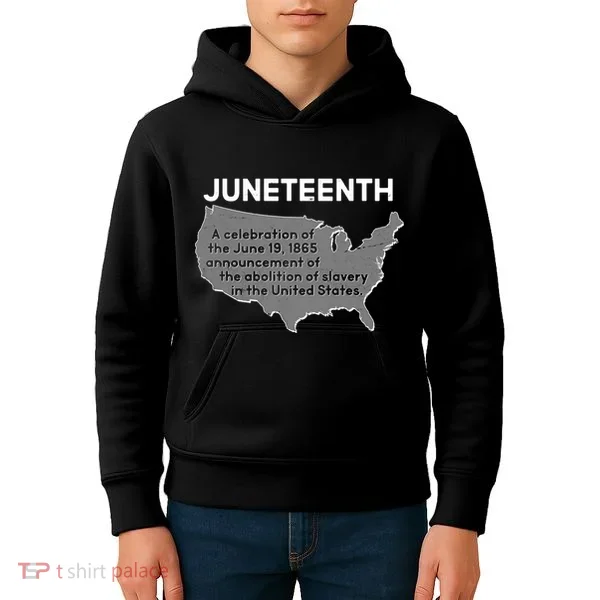 Juneteenth African American Black US History Kids Hoodie