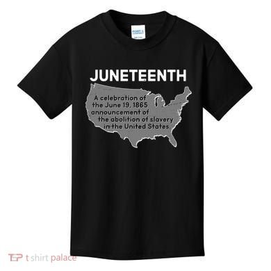 Juneteenth African American Black US History Kids T-Shirt