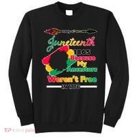 Juneteenth Because My Ancestor Weren't Free 1776 Sweatshirt thumb 0