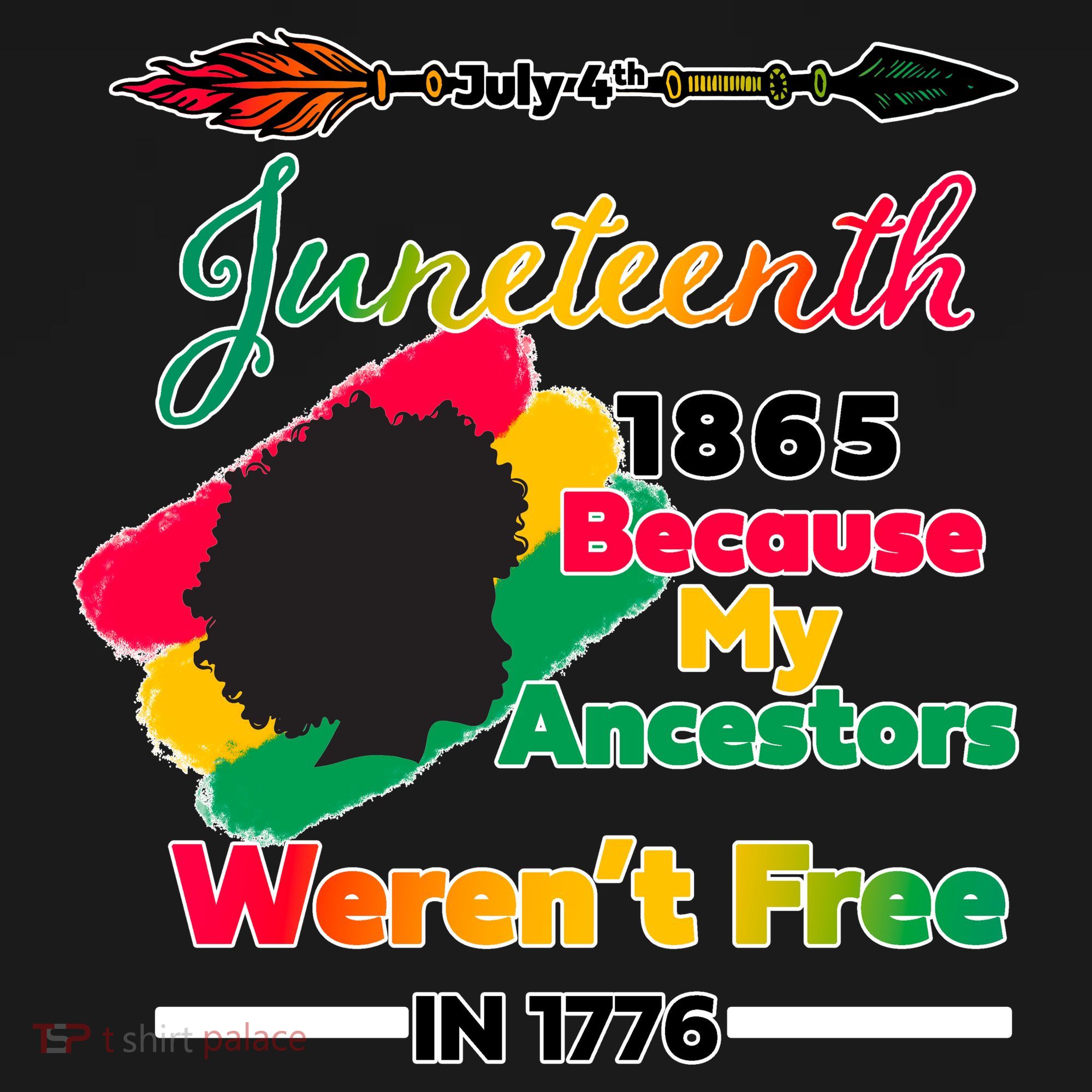 Juneteenth Because My Ancestor Weren't Free 1776 Sweatshirt