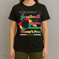 Juneteenth Because My Ancestor Weren't Free 1776 T-Shirt thumb 4