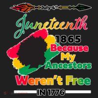 Juneteenth Because My Ancestor Weren't Free 1776 Beanie thumb 2