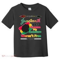 Juneteenth Because My Ancestor Weren't Free 1776 Toddler T-Shirt thumb 0