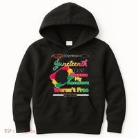 Juneteenth Because My Ancestor Weren't Free 1776 Kids Hoodie thumb 0