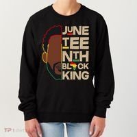 Juneteenth Black King June 19 1865 Women's Sweatshirt thumb 0
