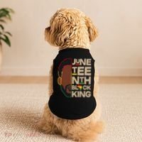 Juneteenth Black King June 19 1865 Doggie Tank thumb 2