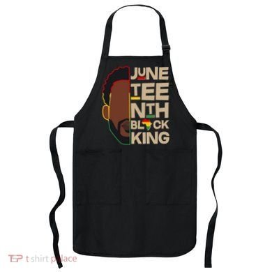 Juneteenth Black King June 19 1865 Apron