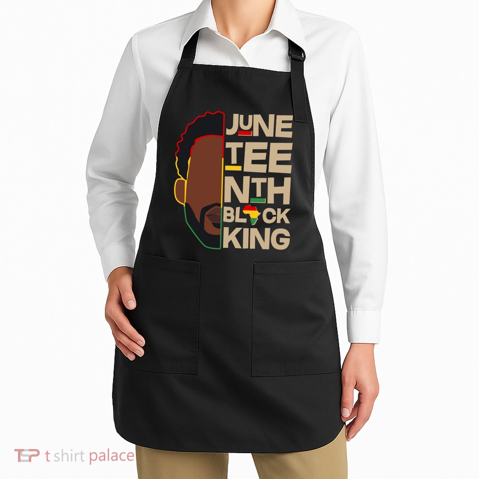 Juneteenth Black King June 19 1865 Apron