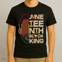 Juneteenth Black King June 19 1865 T-Shirt thumb 3