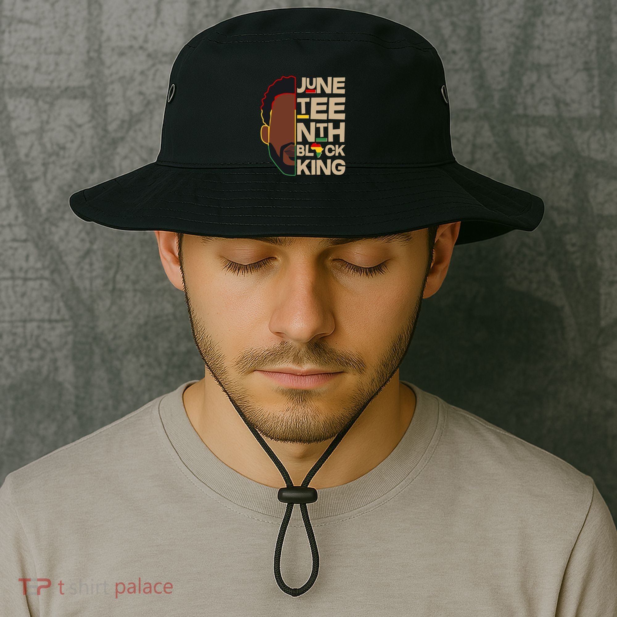 Juneteenth Black King June 19 1865 Bucket Hat