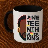 Juneteenth Black King June 19 1865 Coffee Mug thumb 2