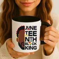 Juneteenth Black King June 19 1865 Coffee Mug thumb 3