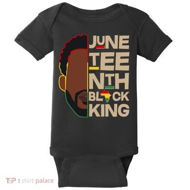 Juneteenth Black King June 19 1865 Baby Bodysuit