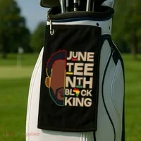 Juneteenth Black King June 19 1865 Golf Towel thumb 2