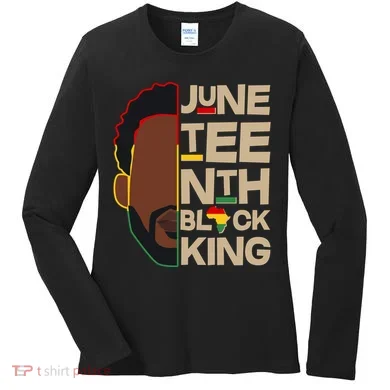 Juneteenth Black King June 19 1865 Women's Long Sleeve Shirt