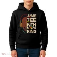 Juneteenth Black King June 19 1865 Kids Hoodie thumb 4