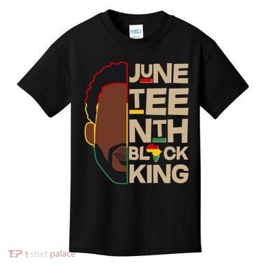 Juneteenth Black King June 19 1865 Kids T-Shirt