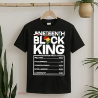Juneteenth Black King Nutrition Facts T-Shirt thumb 2
