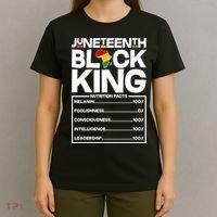 Juneteenth Black King Nutrition Facts T-Shirt thumb 4