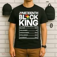Juneteenth Black King Nutrition Facts T-Shirt thumb 6