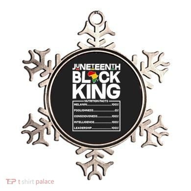 Juneteenth Black King Nutrition Facts Ornament