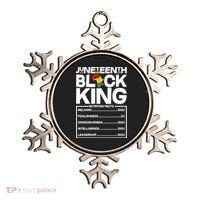 Juneteenth Black King Nutrition Facts Ornament thumb 0