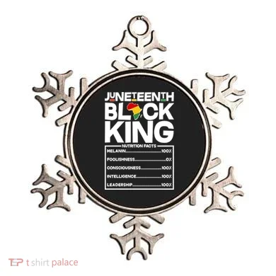 Juneteenth Black King Nutrition Facts Ornament