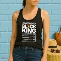 Juneteenth Black King Nutrition Facts Women's Tank Top thumb 2