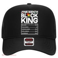 Juneteenth Black King Nutrition Facts Hat thumb 0
