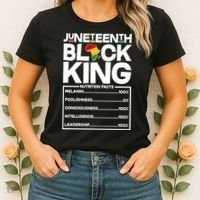 Juneteenth Black King Nutrition Facts Women's T-Shirt thumb 2
