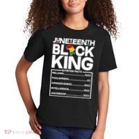 Juneteenth Black King Nutrition Facts Kids T-Shirt thumb 2