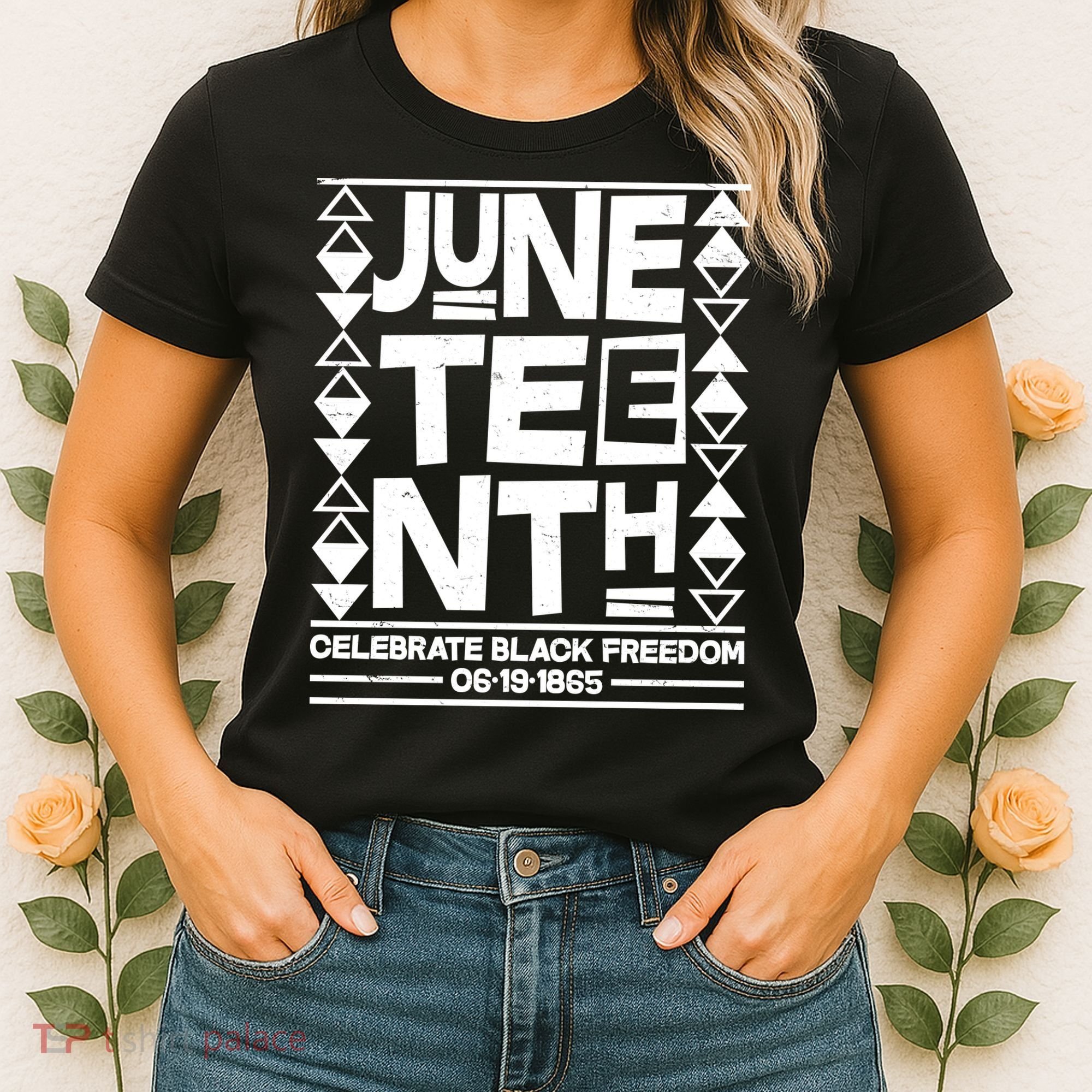 Juneteenth Celebrate Black Freedom 06-19-1865 Women's T-Shirt