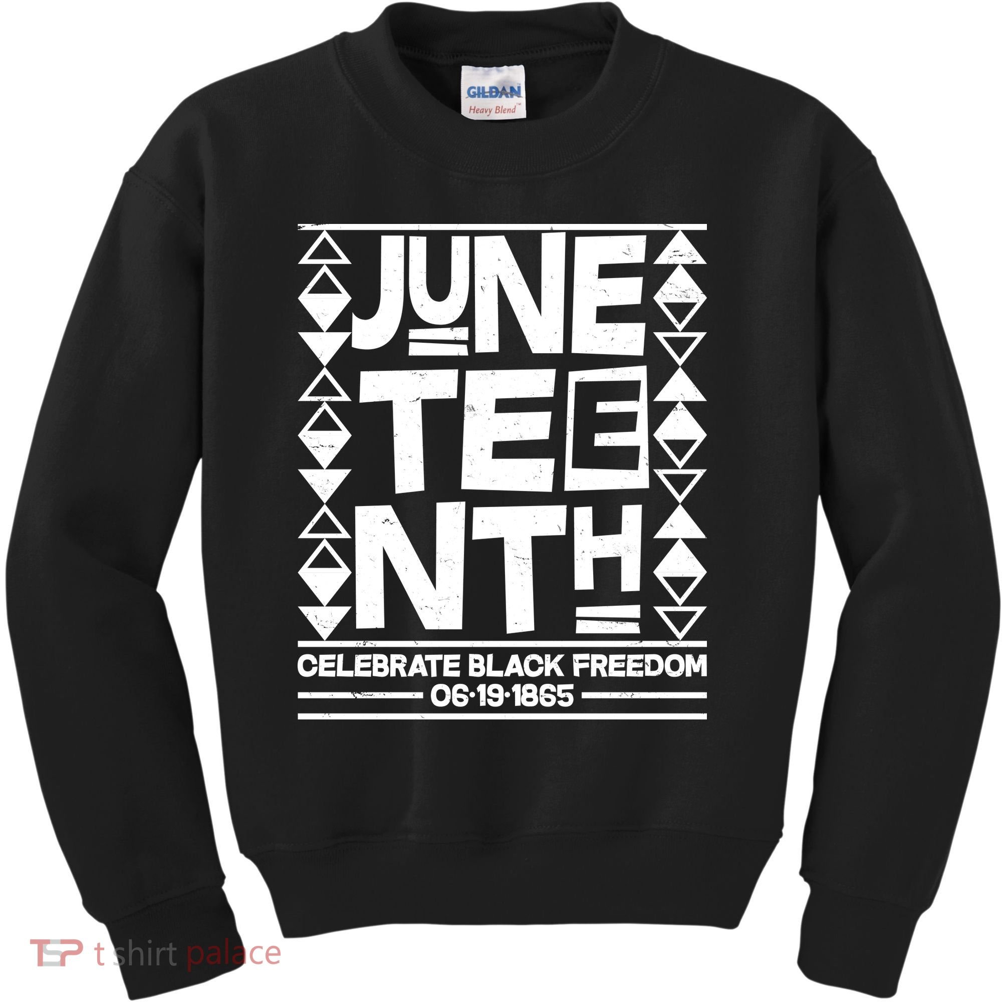 Juneteenth Celebrate Black Freedom 06-19-1865 Kids Sweatshirt