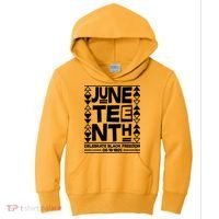 Juneteenth Celebrate Black Freedom 06-19-1865 Kids Hoodie thumb 0