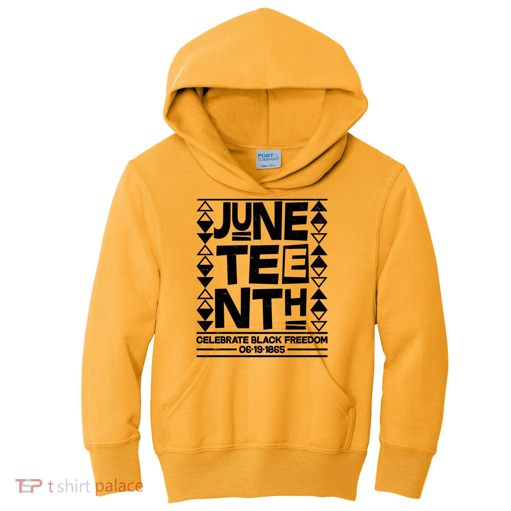 Juneteenth Celebrate Black Freedom 06-19-1865 Kids Hoodie