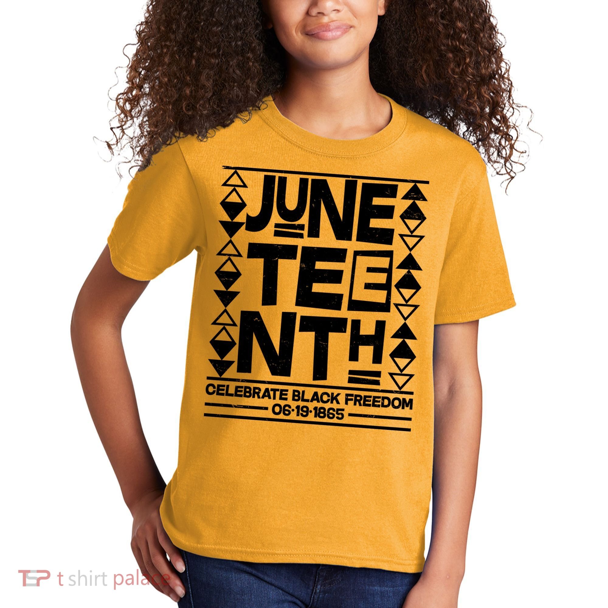 Juneteenth Celebrate Black Freedom 06-19-1865 Kids T-Shirt