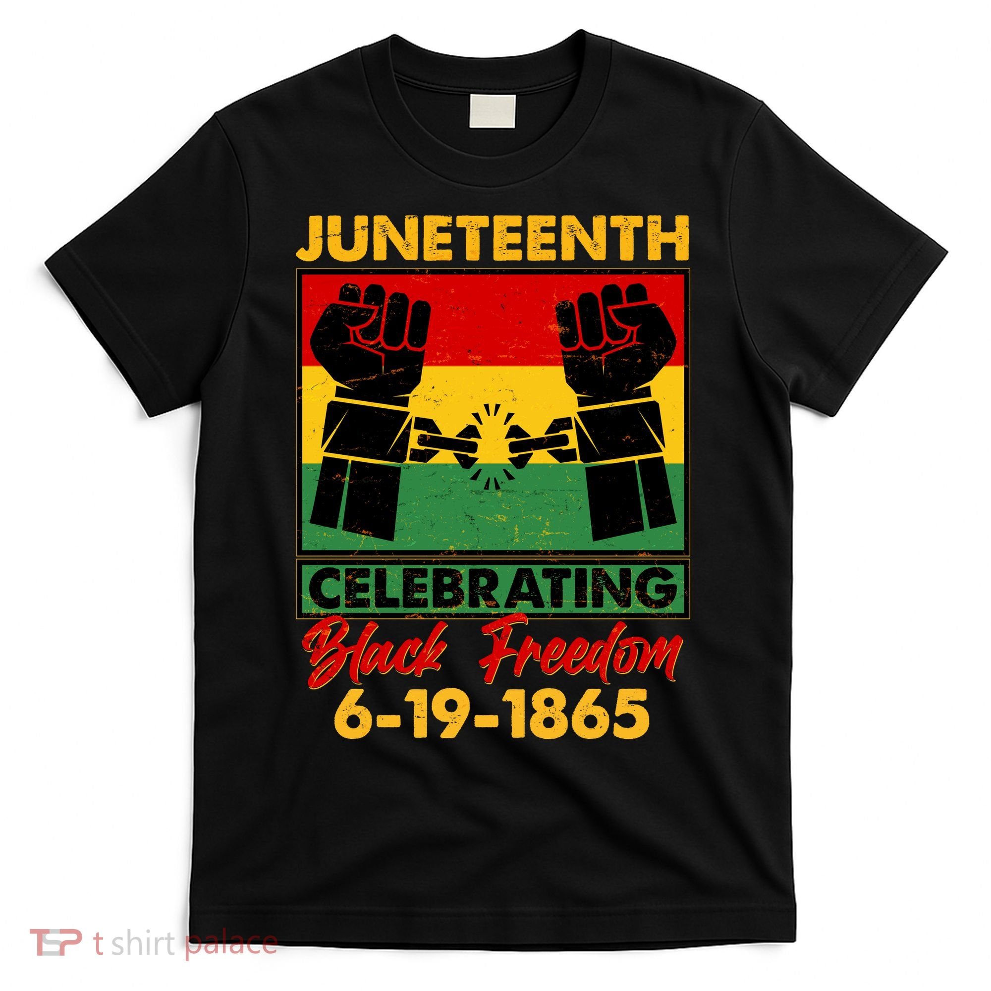 Juneteenth Celebrating Black Freedom 6-19-1865 Breaking The Chains T-Shirt