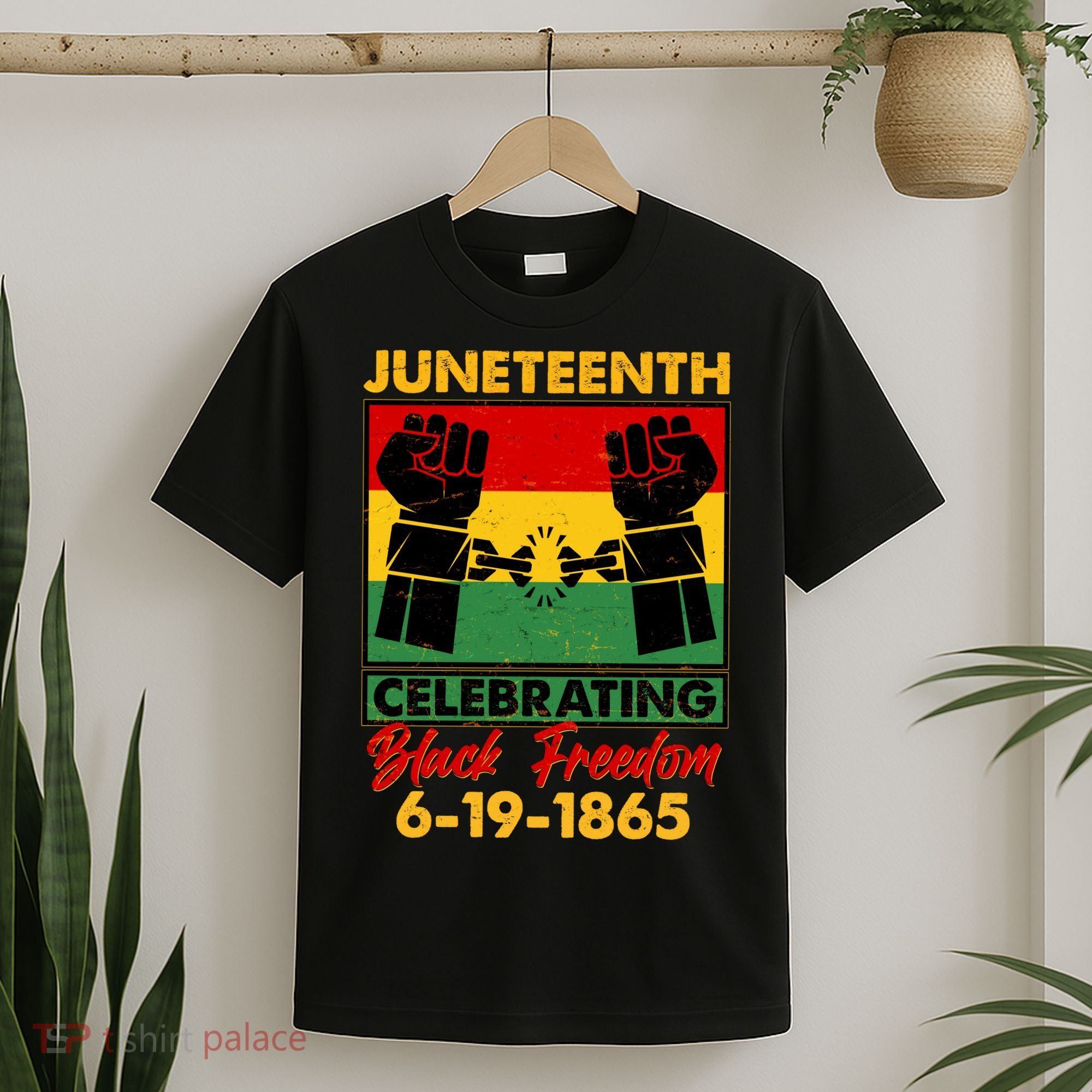 Juneteenth Celebrating Black Freedom 6-19-1865 Breaking The Chains T-Shirt