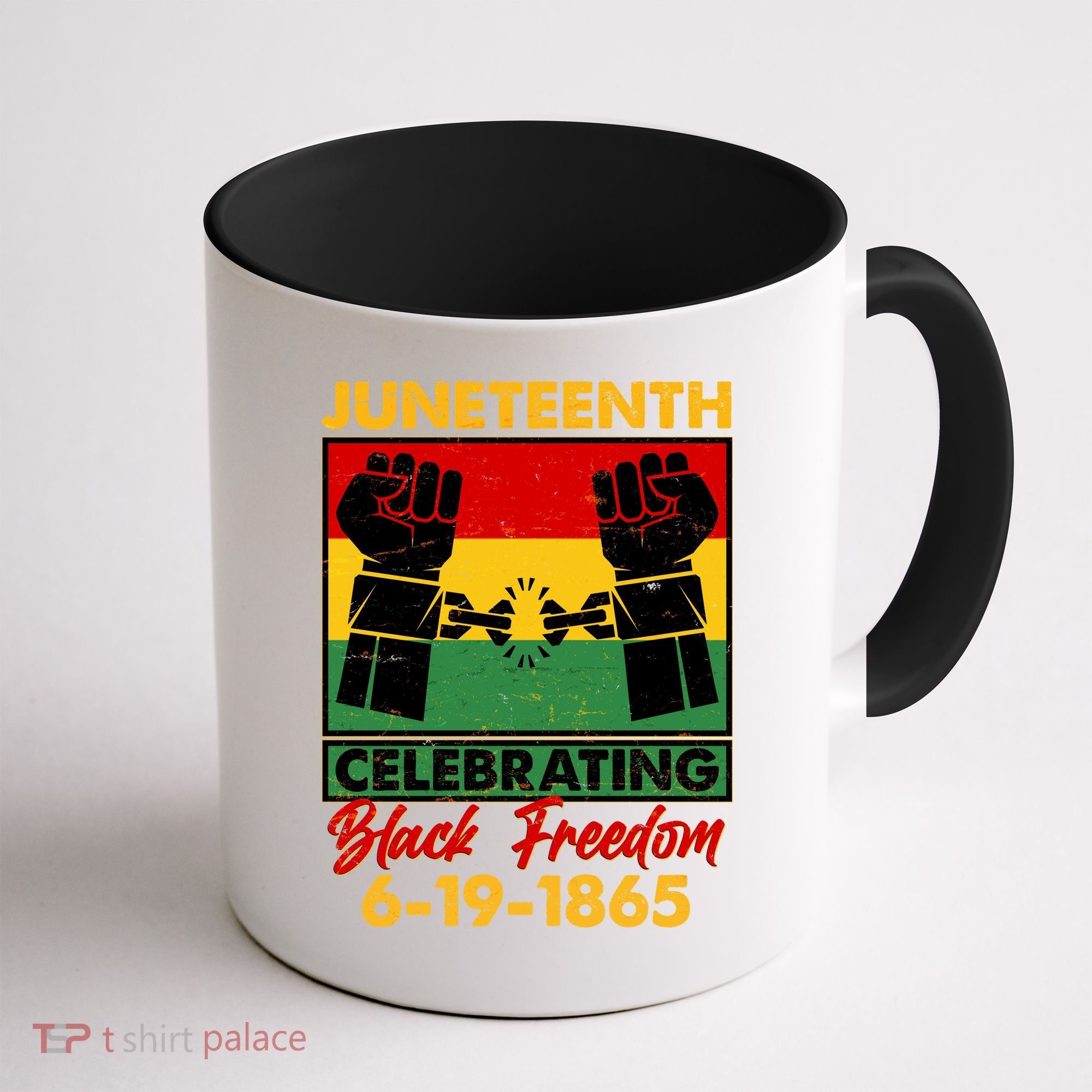 Juneteenth Celebrating Black Freedom 6-19-1865 Breaking The Chains Coffee Mug